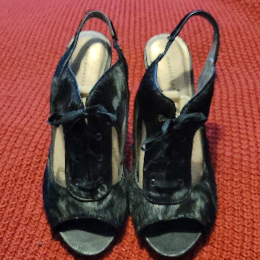 A. MARINELLI CALF HAIR HEELS LEATHER LINING SZ 12M